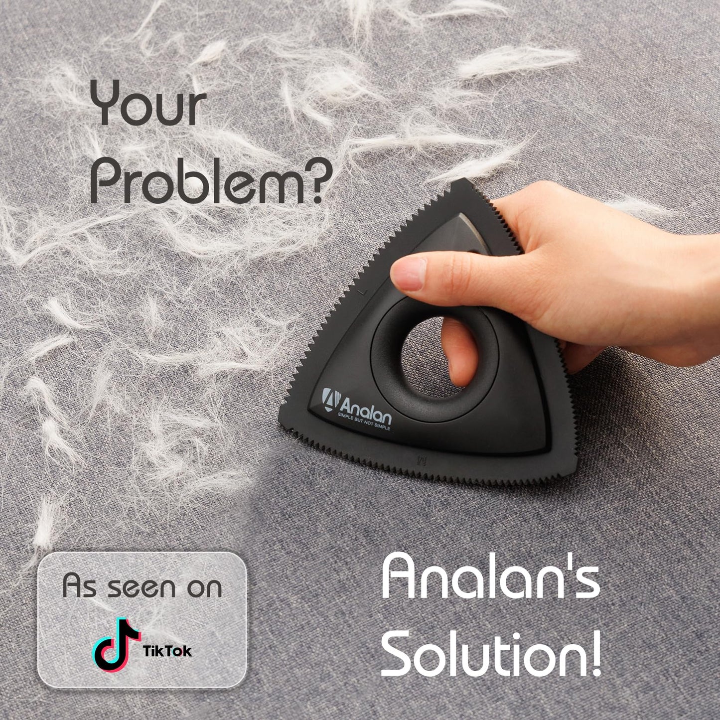 Analan Mini Pet Hair Remover for Car Detailing – Triangle Design Removes Dog Hair from Car Interior, Carpet, Couch, Furniture, Lint – Jet Black          Ask ChatGPT