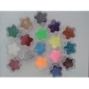 17 x 2 gram Color Glitter Flower Jars for Glitter Tattoos Pink Blue Gold red Silver