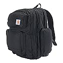Carhartt 35L Triple-Compartment Backpack, Durable Pack with Laptop Sleeve and Duravax Abrasion Resistant Base, Black