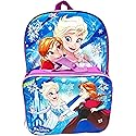 Group Ruz Frozen Anna, Elsa 16 Backpack with Detachable Matching Lunch Box (Purple-Blue), Large