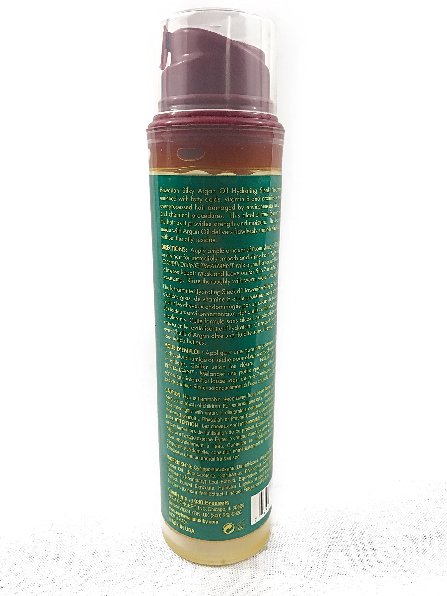 Pure Argan Oil Healing Conditioning Treatment with Fatty Acids, Protein & Vitamin E 6.8 oz - for Dry and Damaged Hair - for Men, Women & Kids of all