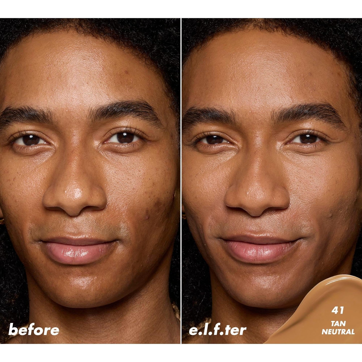 e.l.f. Soft Glam Satin Concealer, Medium Coverage For Blemishes & Under-Eye, Crease-Resistant, Long Lasting, Vegan & Cruelty-Free, 41 Tan Neutral