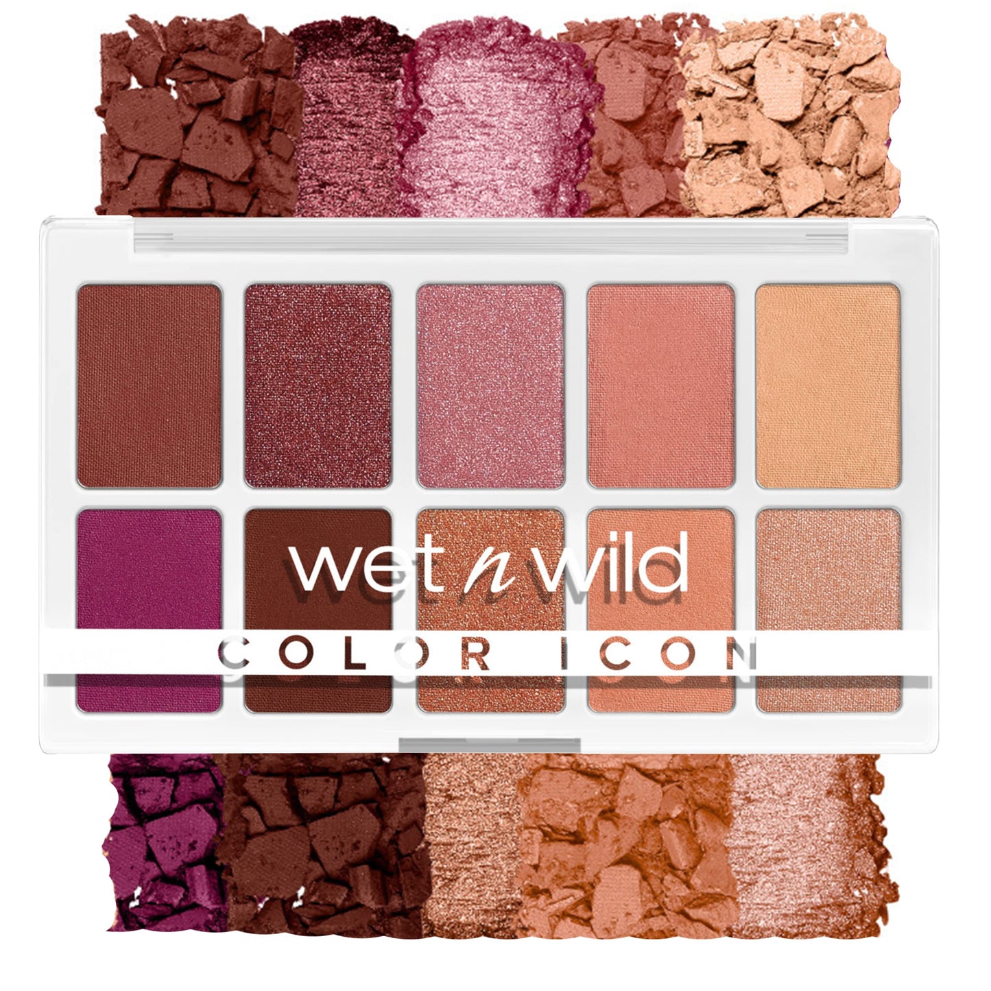 wet n wild Color Icon 10-Pan Eyeshadow Makeup Palette, Long Lasting, Shimmer, Metallic, Glittery, Matte, Rich Smooth Pigment, Cruelty Free - Pink