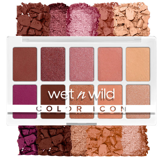 wet n wild Color Icon 10-Pan Eyeshadow Makeup Palette, Long Lasting, Shimmer, Metallic, Glittery, Matte, Rich Smooth Pigment, Cruelty Free - Pink Beauty & Personal Care wet n wild