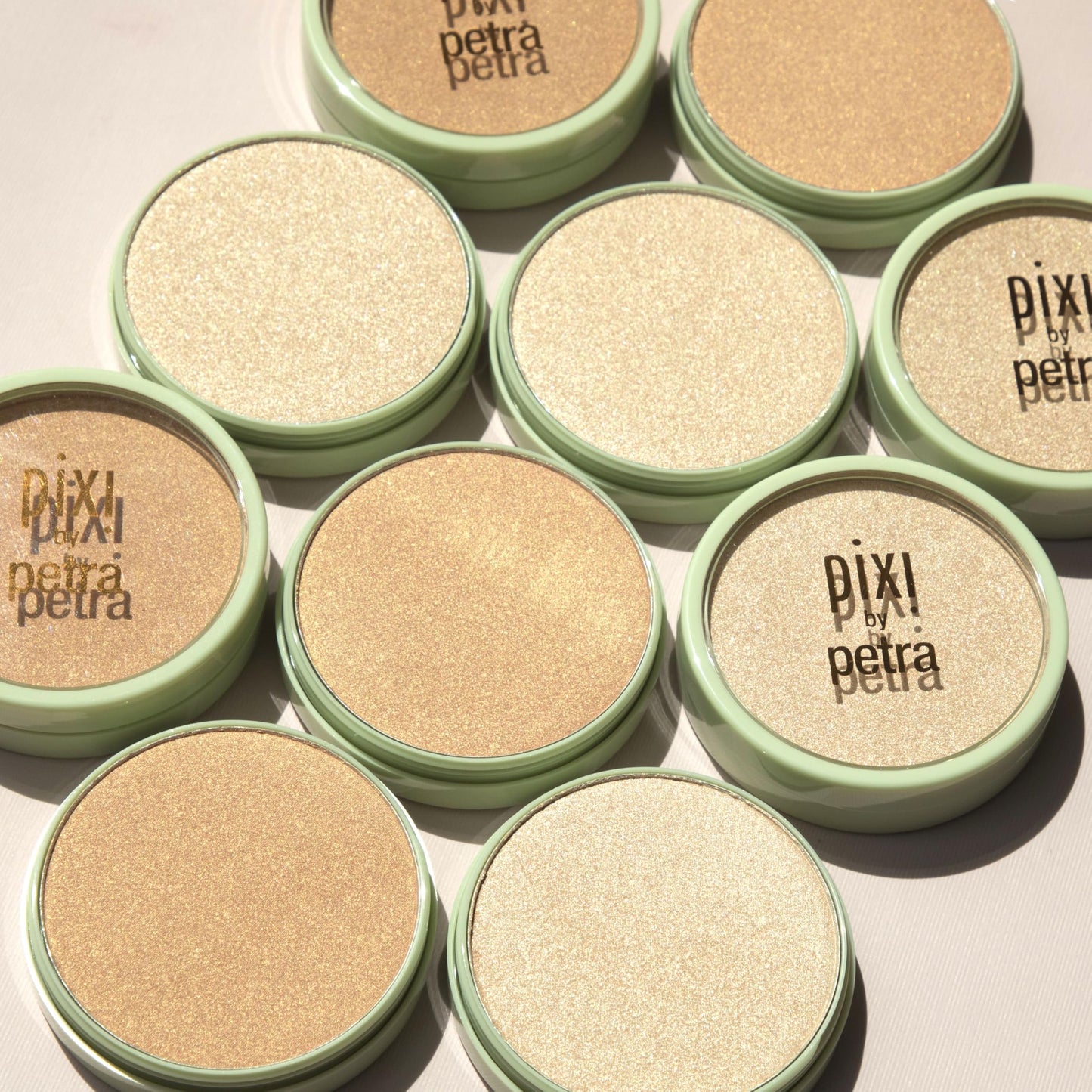 Pixi Glow-y Powder | Radiant Blush & Highlighter Duo | Silky, Light-Reflecting Radiance Powder | Adds Sheer Color & Glow | Peach-y Glow | 0.36