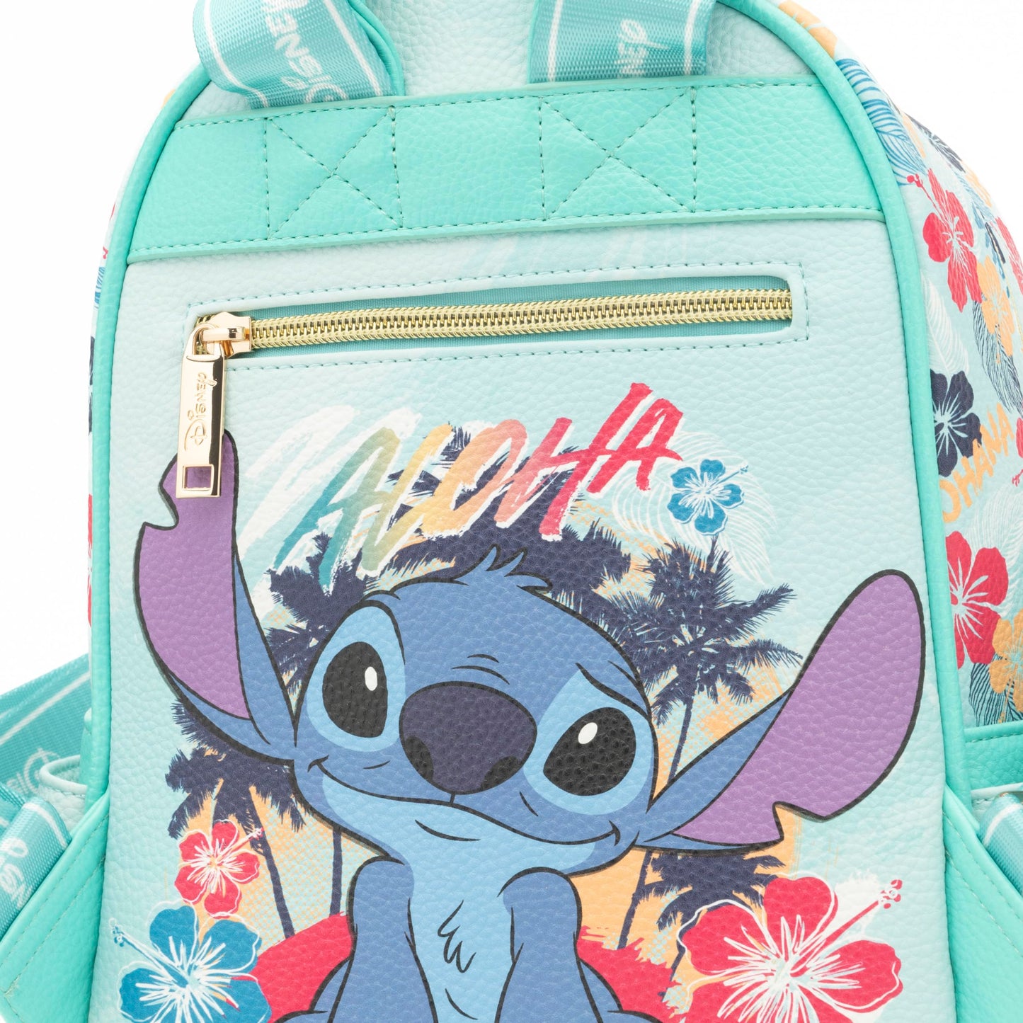 Wondapop - Stitch 11"" Vegan Leather Fashion Mini Backpack, Blue