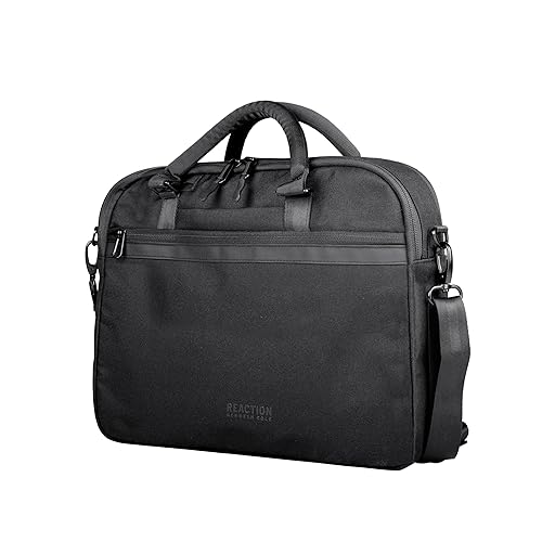 Kenneth Cole Recycled Polyester Slim 16" Laptop Business Briefcase, Black