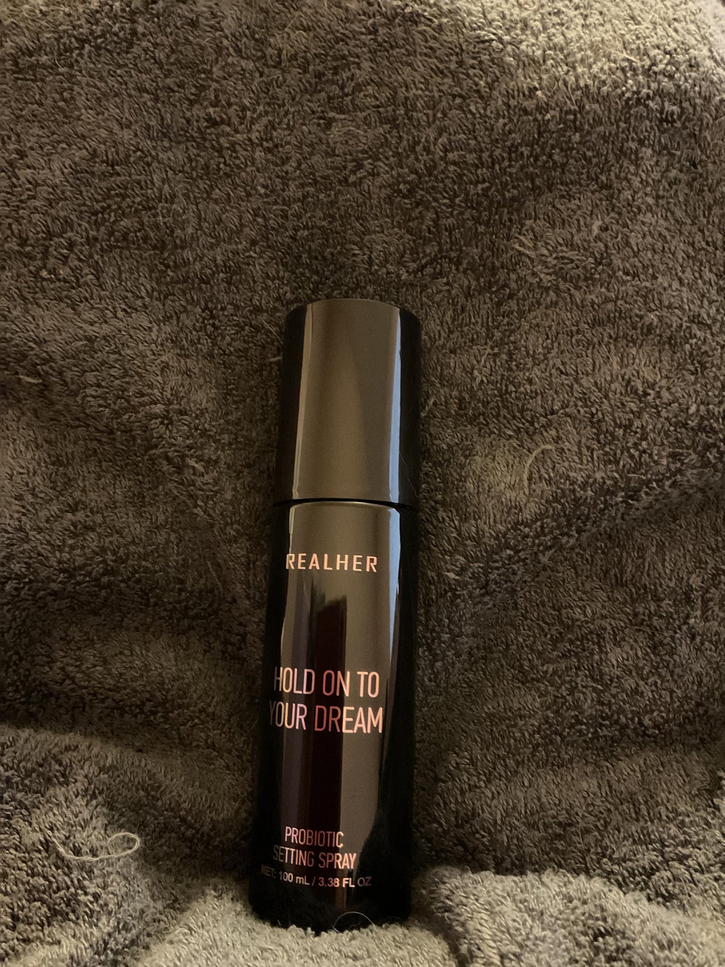 Realher Probiotic Setting Spray, Hold on to your dream, Clear