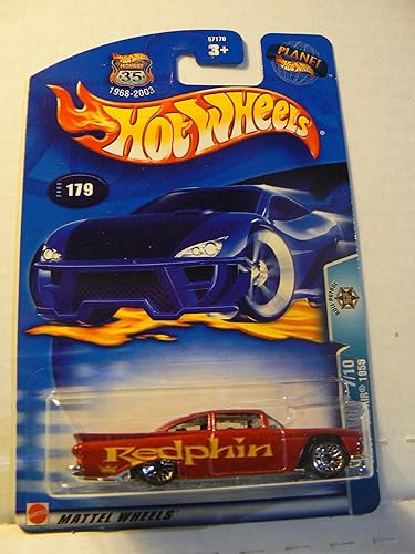 Hot Wheels Roll Patrol 7/10 Chevy Bel Air 1959 2003 #179 Candy Apple Red
