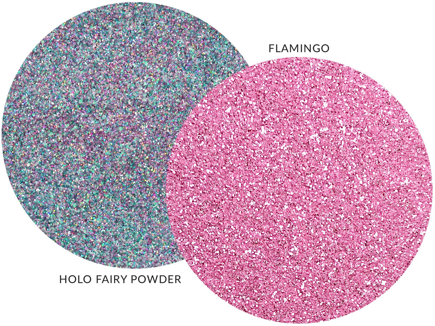 MARBLERS Twinkle Face & Body Glitter Duo [Holo Fairy Powder & Flamingo] 0.36oz (10g) | Non-Toxic | Cruelty-Free | Eyeshadow, Nail Polish, Nail Art |