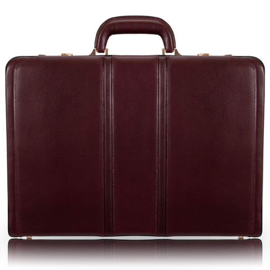 McKlein Coughlin, Leather 4.5" Expandable Laptop/Computer & Tablet Business Briefcase Attaché Bag, Men Women Laptop Briefcase, Laptop Compartment bag