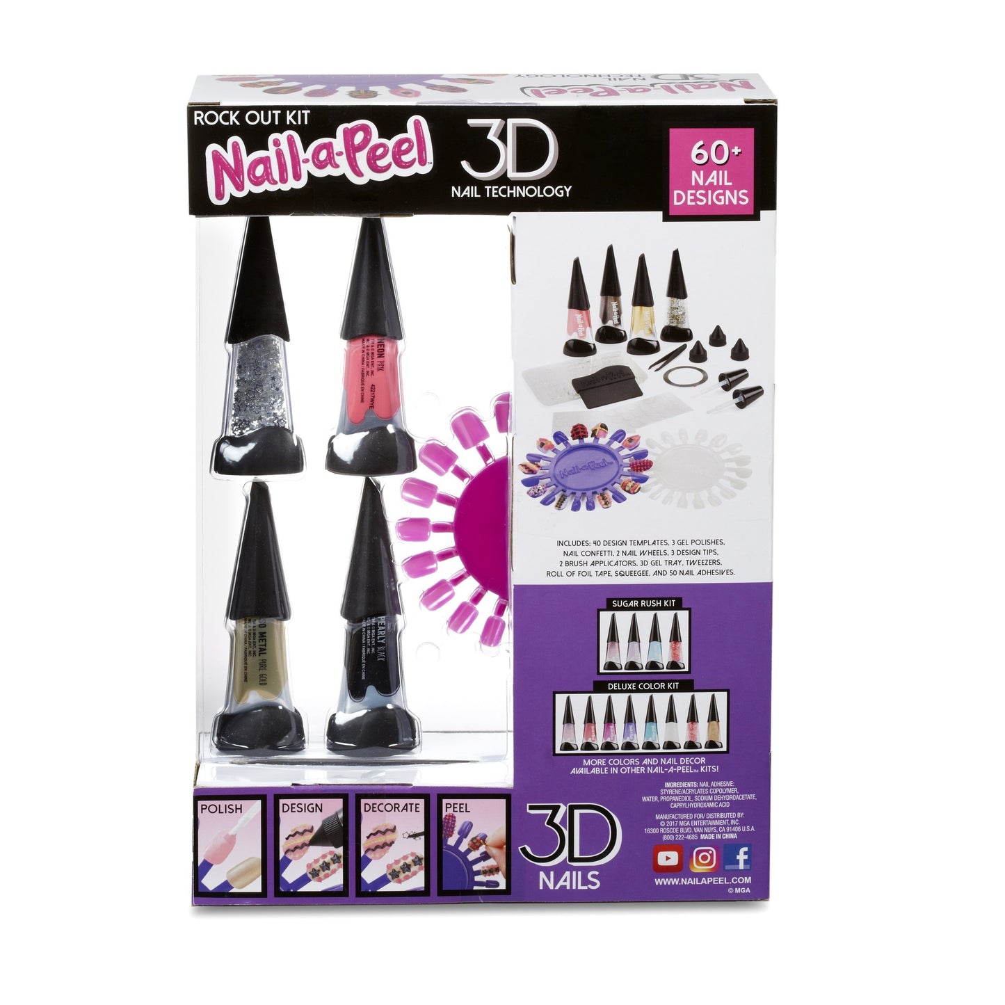 Nail-a-Peel Theme Kit- Rock Out Child's Toy Beauty & Personal Care Gel-a-Peel