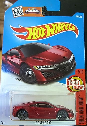 Hot Wheels, 2016 Then and Now, '17 Acura NSX [Maroon] #108/250
