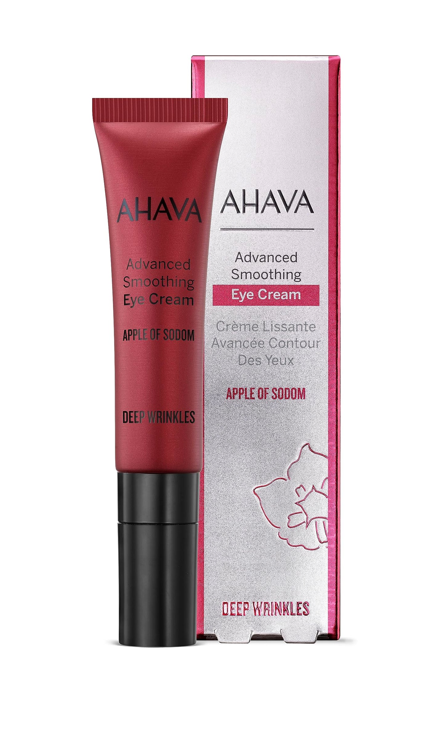 AHAVA Apple of Sodom Advanced Smoothing Eye Cream - Help Recontour & Replump Skin Delicacy and Smoothes Deep Wrinkles around Eyes, Plump-up Eye