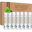 7-Pack Premium Beeswax Lip Balm by Naturistick | Chemical-Free, 100% Natural Chapstick for Dry, Chapped Lips | Made with Coconut Oil, Shea Butter