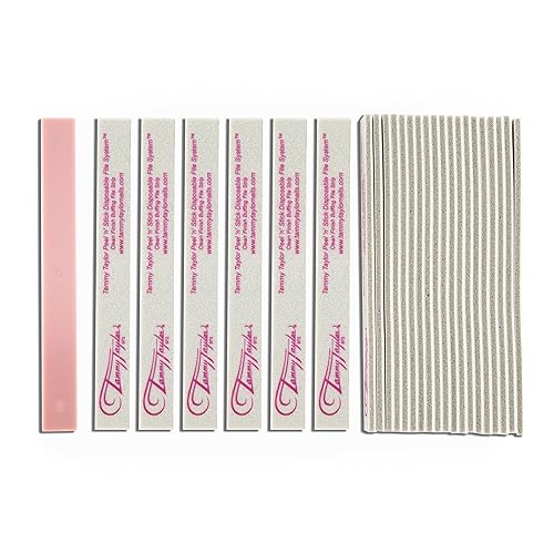 Tammy Taylor Peel ‘N’ Stick Clean Finish Buffer, Natural Nail Buffing File for Fingernails and Toenails, Professional, Sanitary, Replaceable, Durable