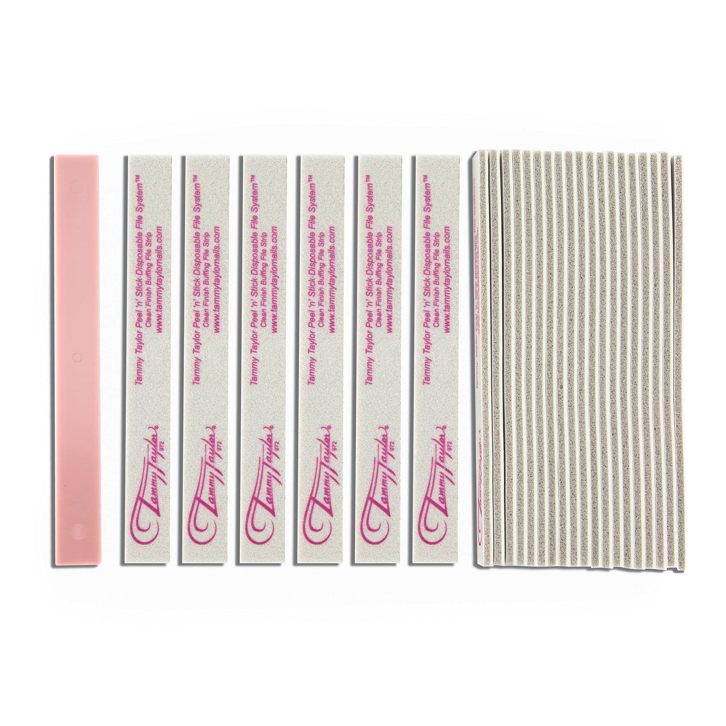 Tammy Taylor Peel ‘N’ Stick Clean Finish Buffer, Natural Nail Buffing File for Fingernails and Toenails, Professional, Sanitary, Replaceable, Durable