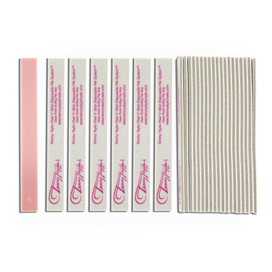 Tammy Taylor Peel ‘N’ Stick Clean Finish Buffer, Natural Nail Buffing File for Fingernails and Toenails, Professional, Sanitary, Replaceable, Durable