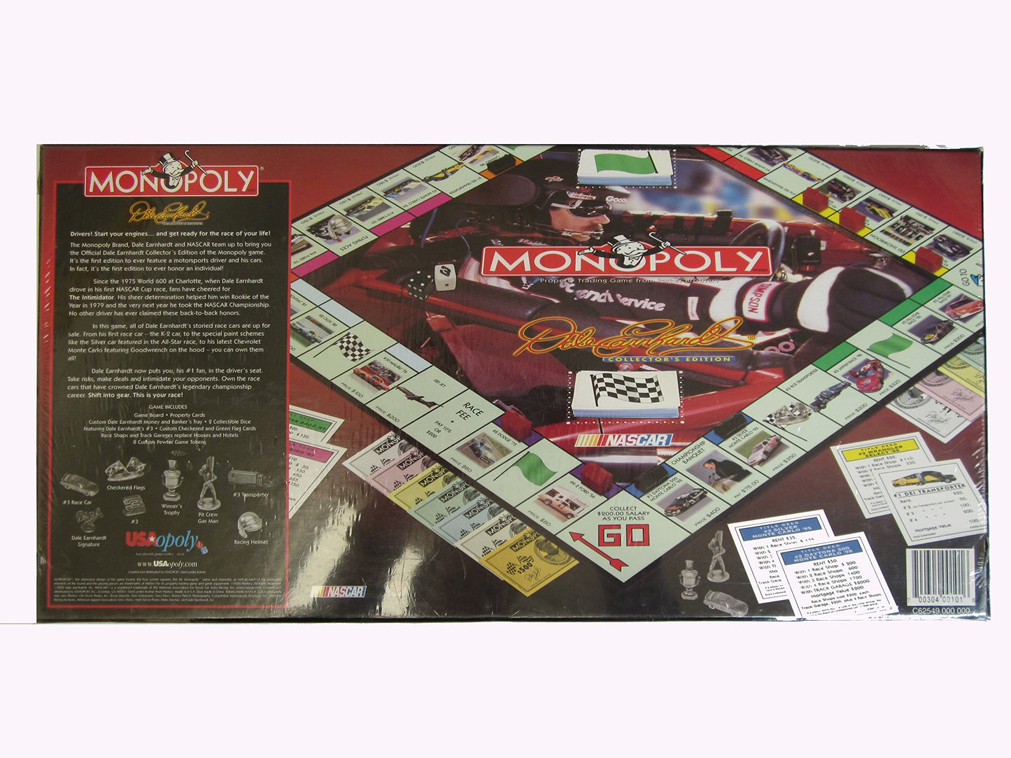 Dale Earnhardt Monopoly NASCAR Special Editon Board Game