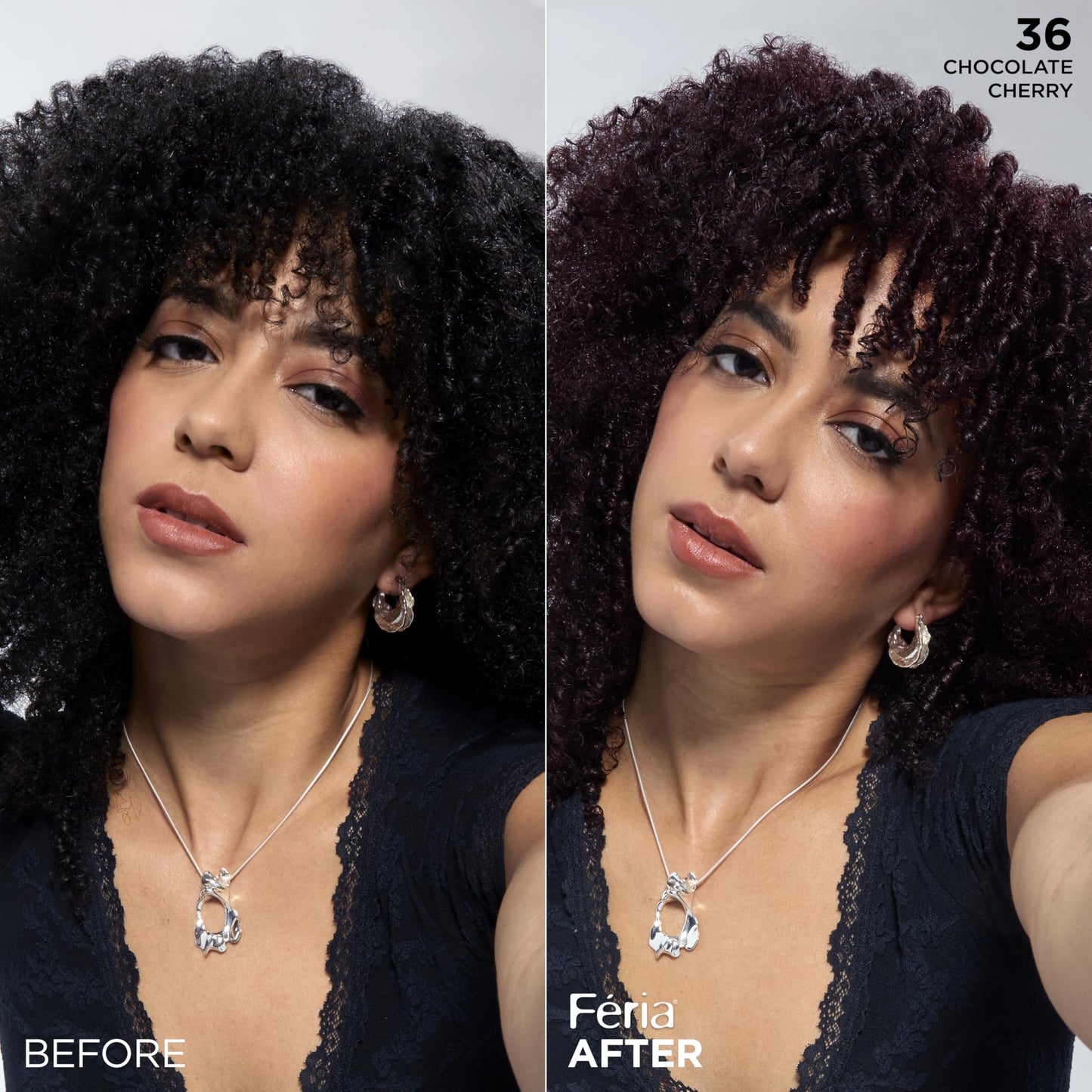 L’Oreal ParisFeria Multi-Faceted Shimmering Colour, Warmer, 36 Deep Burgundy Brown, 1 ea