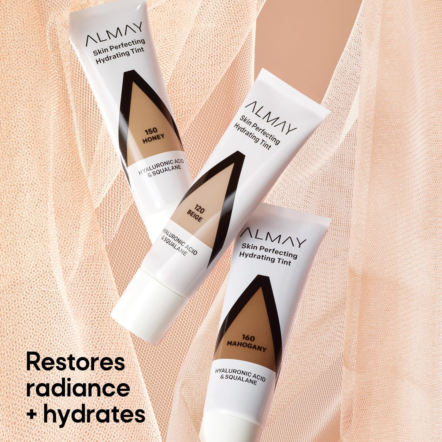 Almay Hydrating Liquid Foundation Tint, Lightweight with Light Coverage, Naturally Dewy Finish, Hypoallergenic, Dermatologist TestedFragrance Free