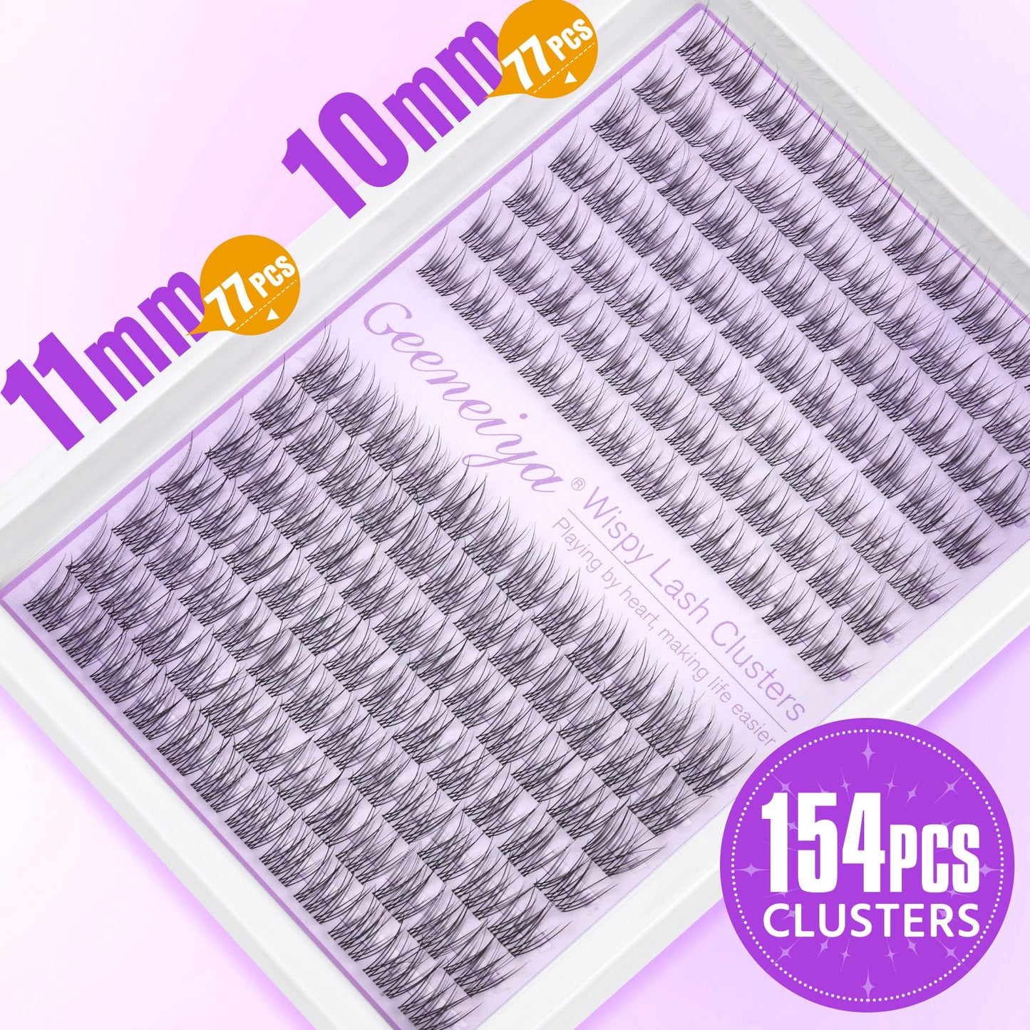 Manga Lash Clusters Fairy Cat Eye Lash Clusters Natural Fox Eye Eyelashes Clusters Wispy C Curl Cluster Eyelash Extensions Anime DIY Individual Lashes Beauty and Personal Care Geeneiya
