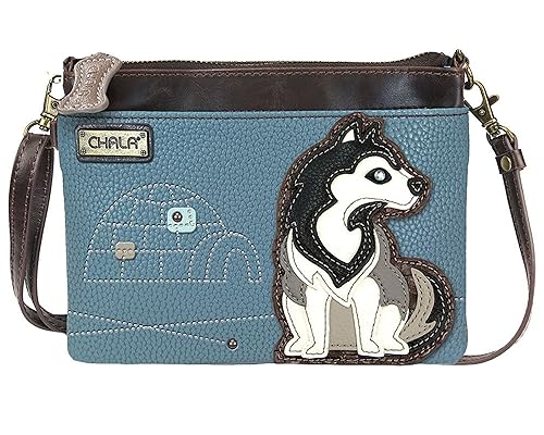 Chala Husky Mini Crossbody Handbag Purse Husky Mom