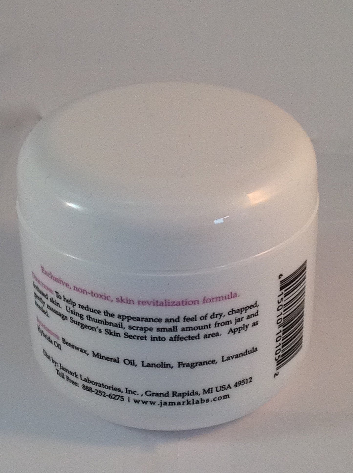 Surgeon's Skin Secret Beeswax Moisturizer 4oz. Jar - Lavender