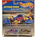 Mattel Hot Wheels 1996 Action Pack Series 1:64 Scale Die Cast Metal Car # 16155 - RACING Race to Victory with T-Bird Stocker Racing Car, Buick…