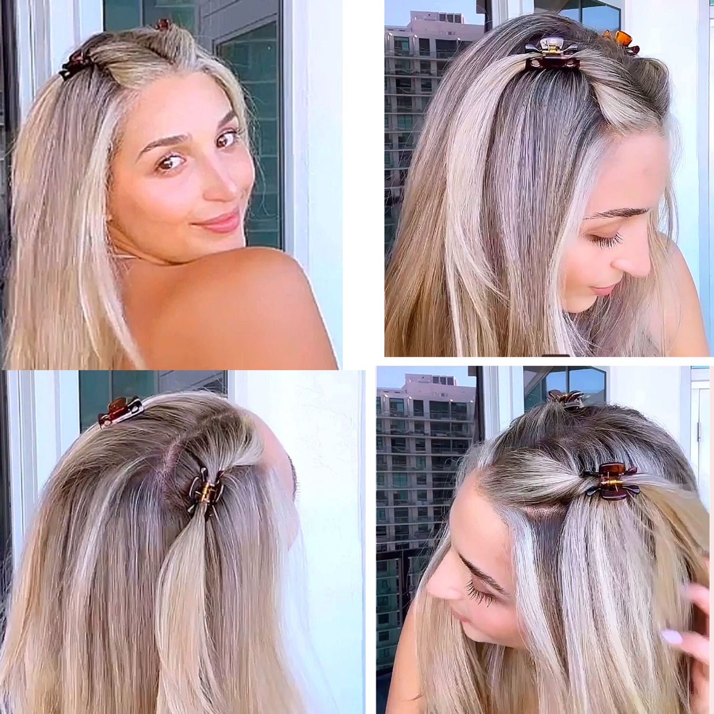 Camila Paris CP22/2 French Hair Clip for Women, 1.5 inch Set of 2 Tortoise Girls Hair Claw Clips Jaw Fashion Durable Styling Hair Accessories