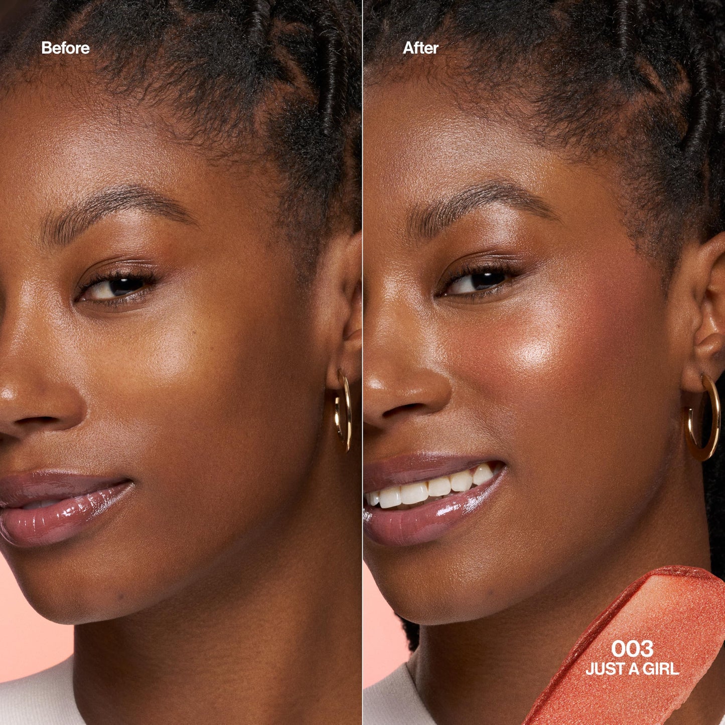 Revlon Glimmer Super Balm, Multi-Use Glow Face Makeup, Cream Bronzer, Highlighter, & Blush, 004 Rosy Bronze, 0.06 oz