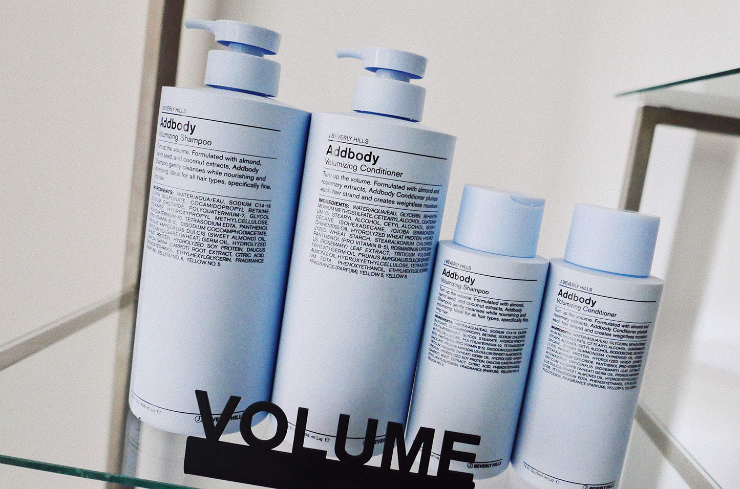 J Beverly Hills Blue Addbody Volumizing Shampoo with Vitamin E Oil for Strong Hair, 12 Oz