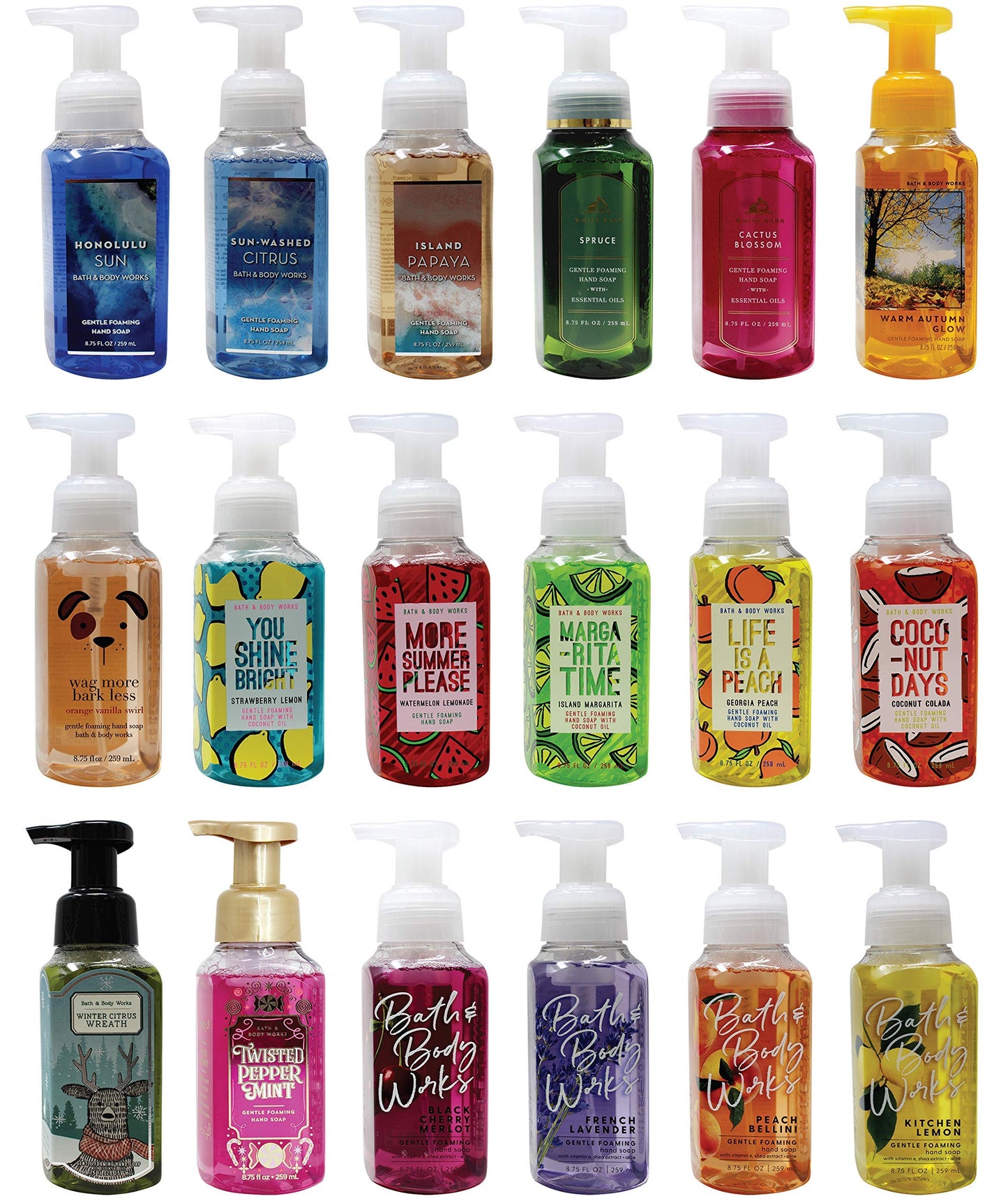 Bath & Body Works Assorted 5 Pack Gentle Foaming Hand Soap Beauty and Personal Care Bath & Body Works Default Title