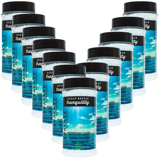 Spazazz Ocean Breeze Tranquility Crystals (17 oz) (12 Pack) Beauty and Personal Care Spazazz