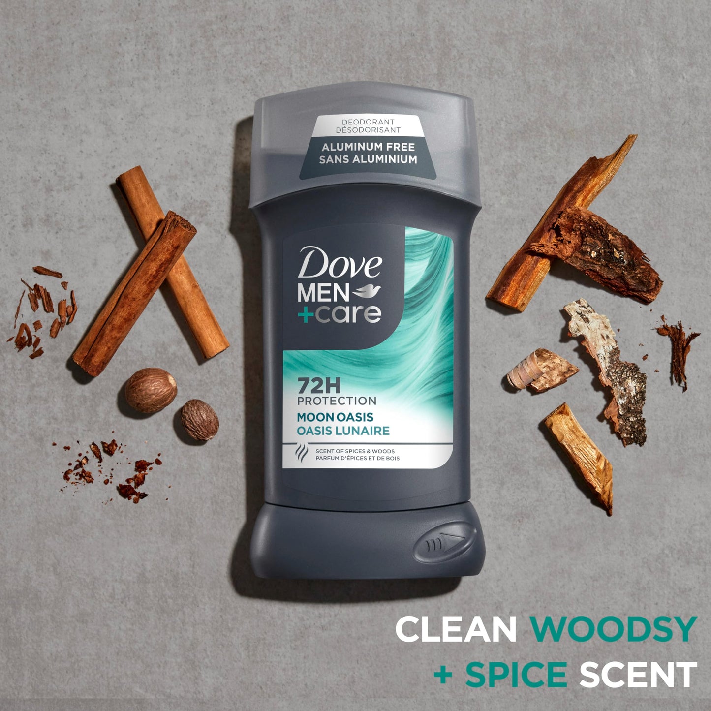 Dove Men+Care Aluminum-Free Deodorant Moon Oasis 4 Count for a Long-Lasting Scent, with 72H Odor Protection, 3.0 oz Beauty and Personal Care DOVE MEN + CARE