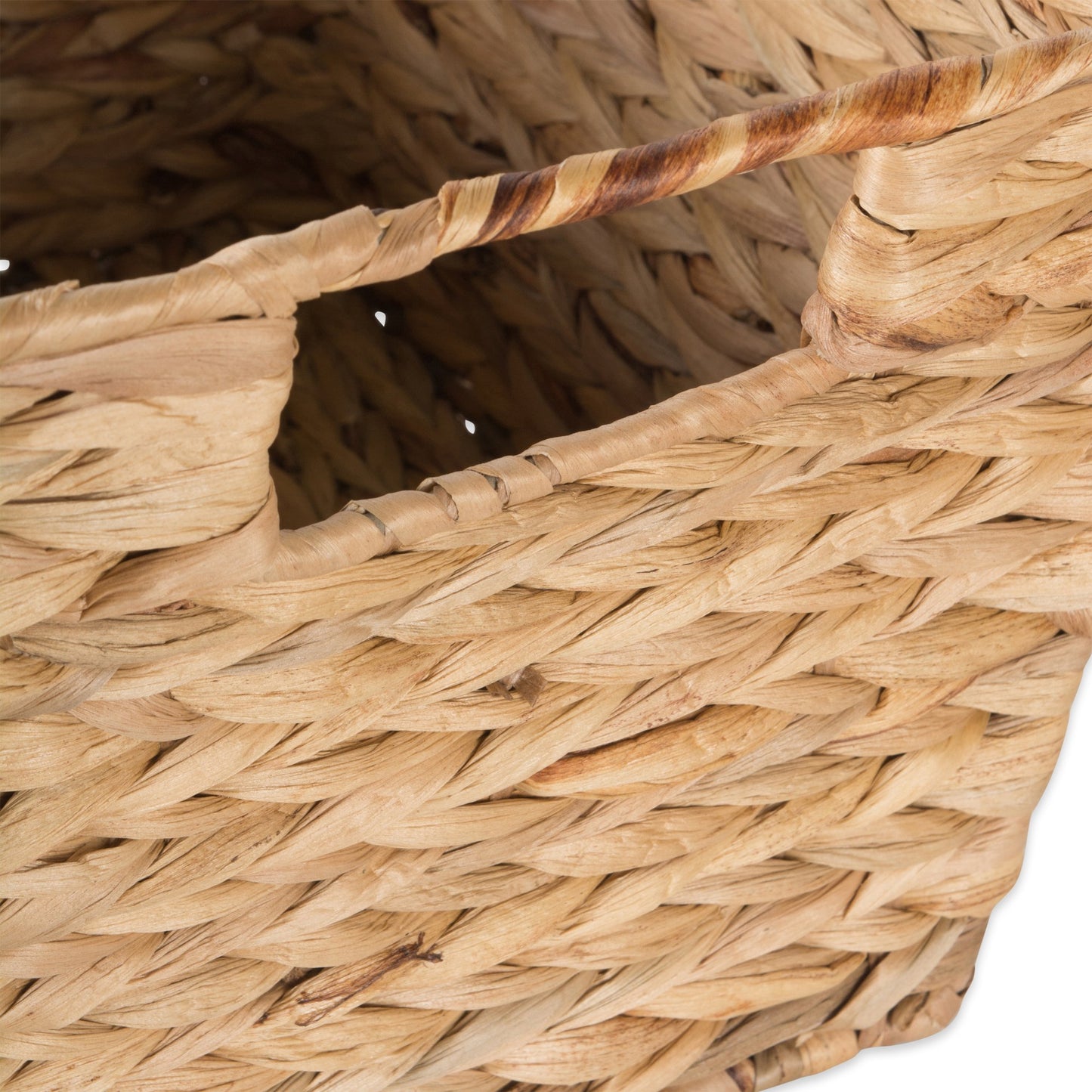 DII Hyacinth Collection Storage Baskets, Medium Set (11x9x7"), Natural, 2 Piece