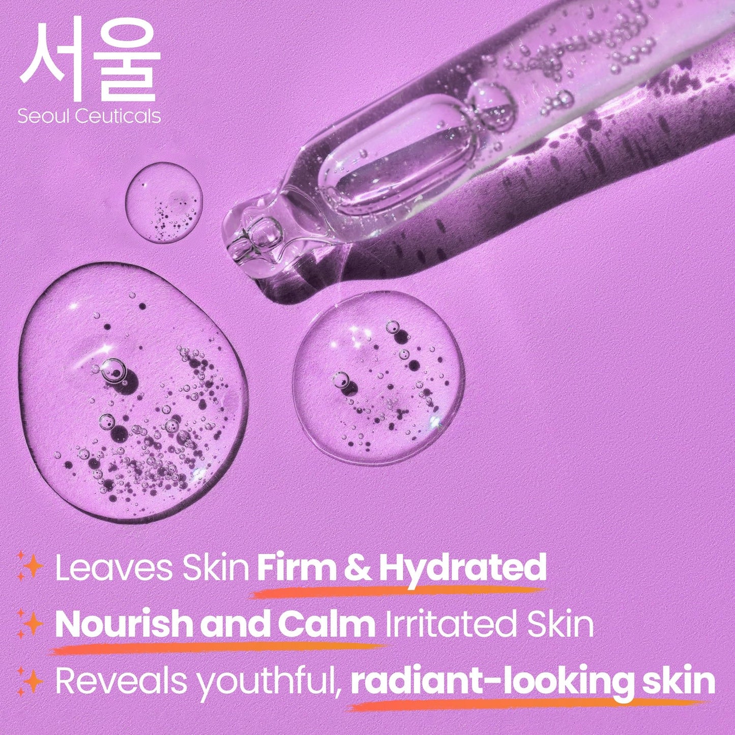 SeoulCeuticals Organic Polyglutamic Acid Serum - Korean Skin Care + Hyaluronic Acid + Centella Asiatica - K Beauty Anti Aging - Healthy Glowing Skin