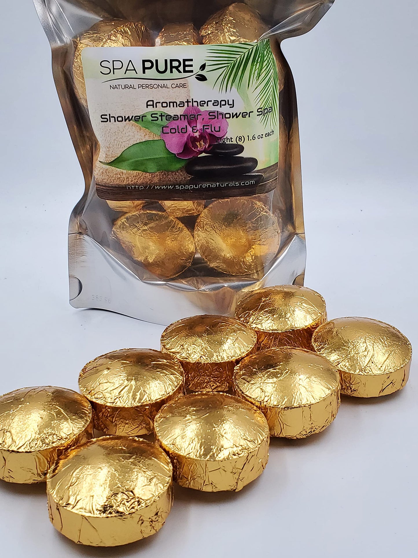 Spa Pure Cold Relief Aromatherapy: Shower Steamers, Shower Bombs, Bath Melts, USA Made with 100% Pure Essential Oils - Transform Your Shower 8 Count…