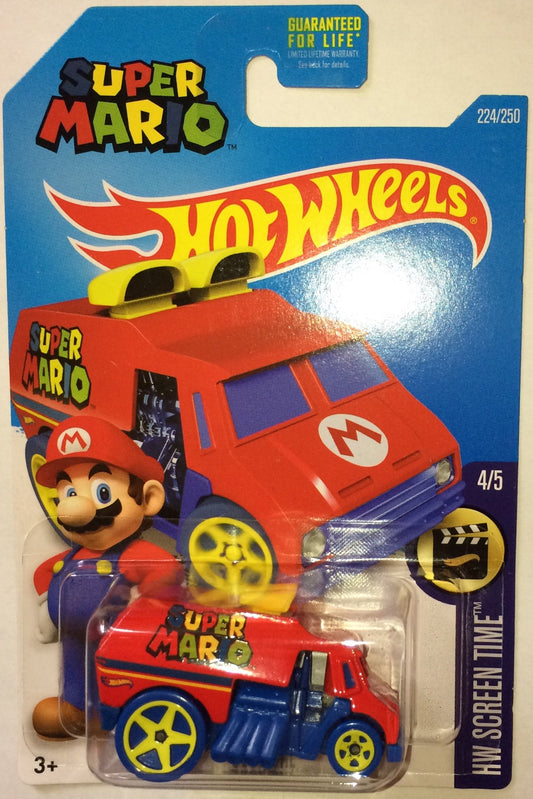 Hot Wheels, 2016 HW Screen Time, Super Mario Cool-One Die-Cast Vehicle #224/250