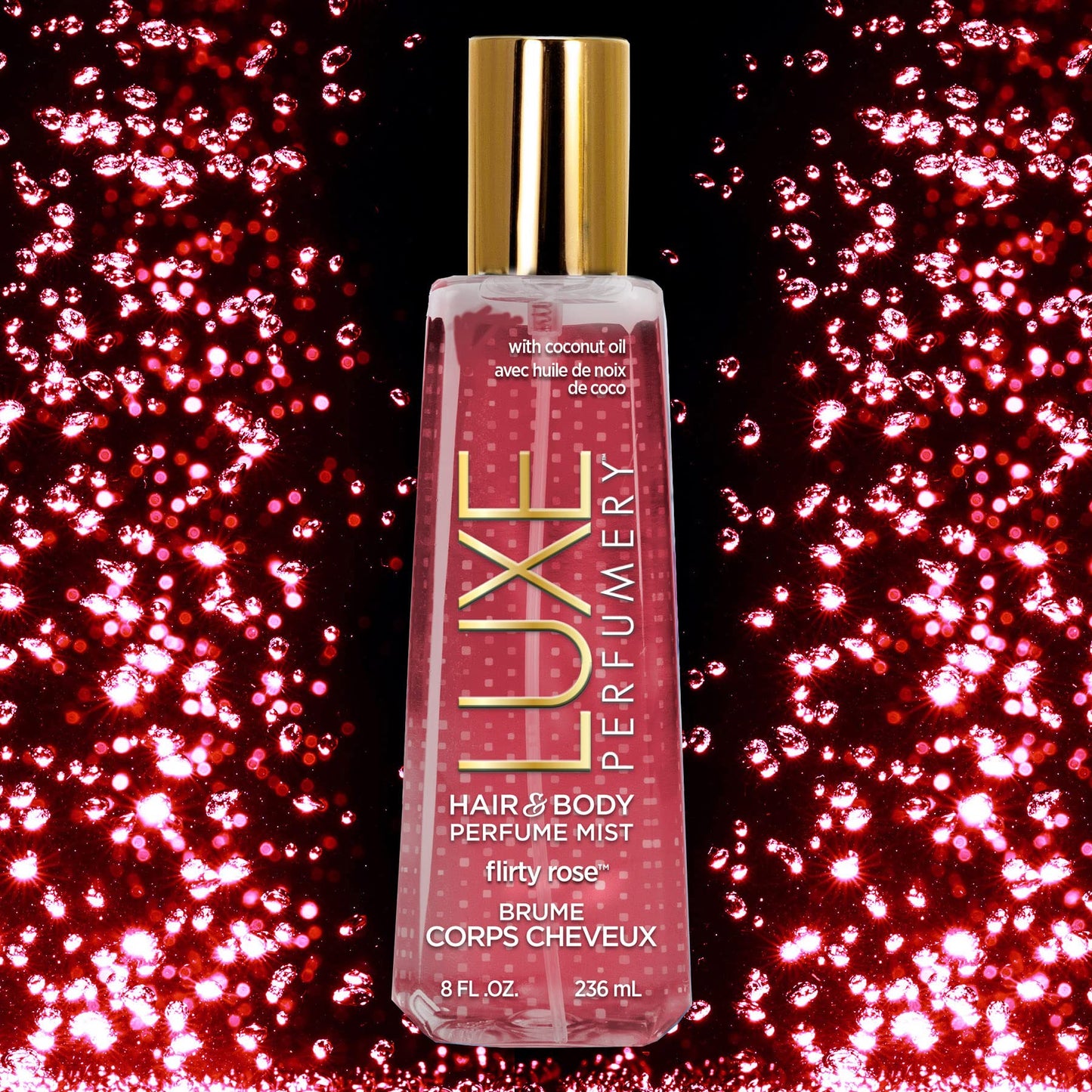 Luxe Perfumery Flirty Rose Hair & Body Perfume Mist, 236 mL