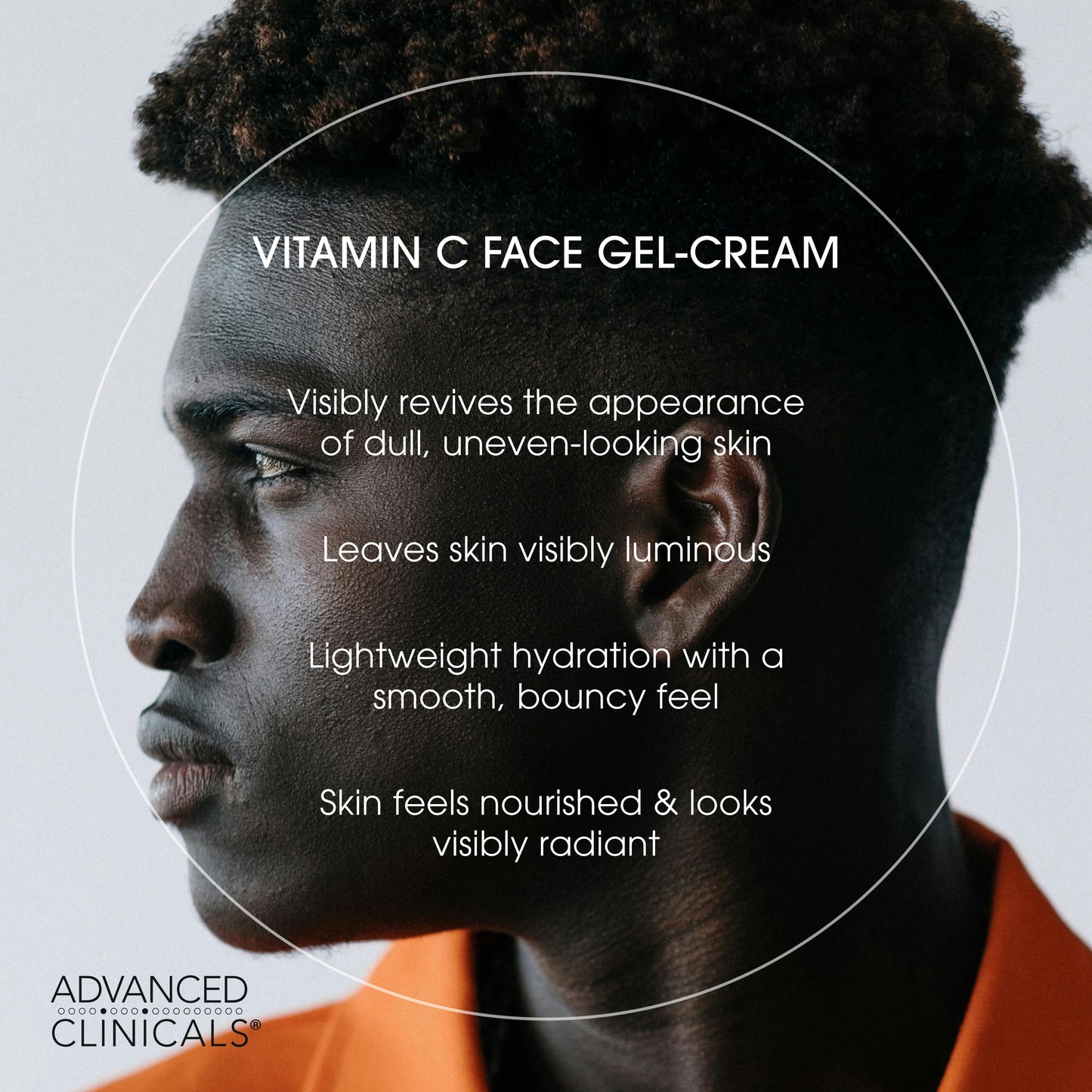 Advanced Clinicals Brightening Vitamin C Face Cream Gel With Niacinamide + Hyaluronic Acid | Vitamin C Moisturizer Lotion For Face Visibly Diminishes