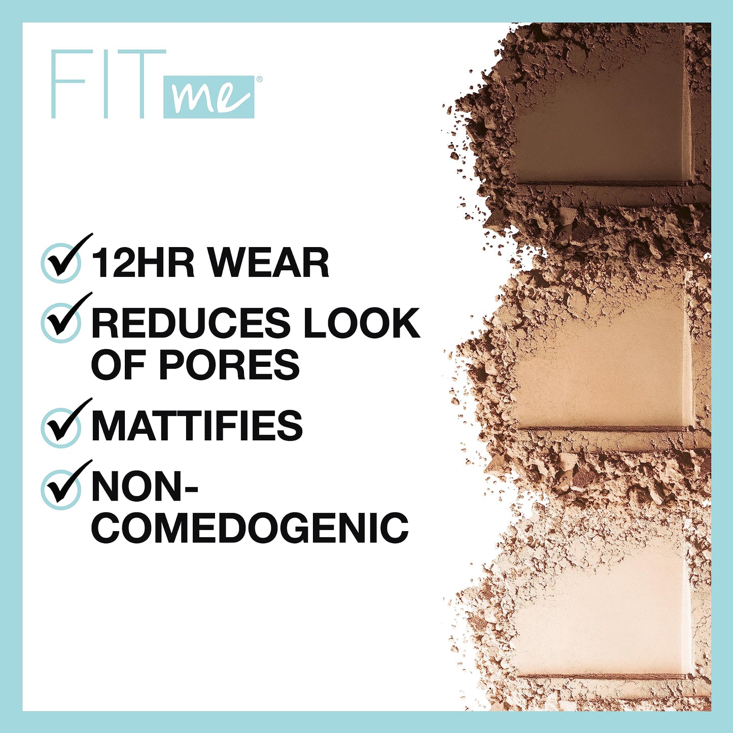 Maybelline New York Fit Me Matte Plus Pore Less Powder, Classic Ivory, 0.29 Ounce