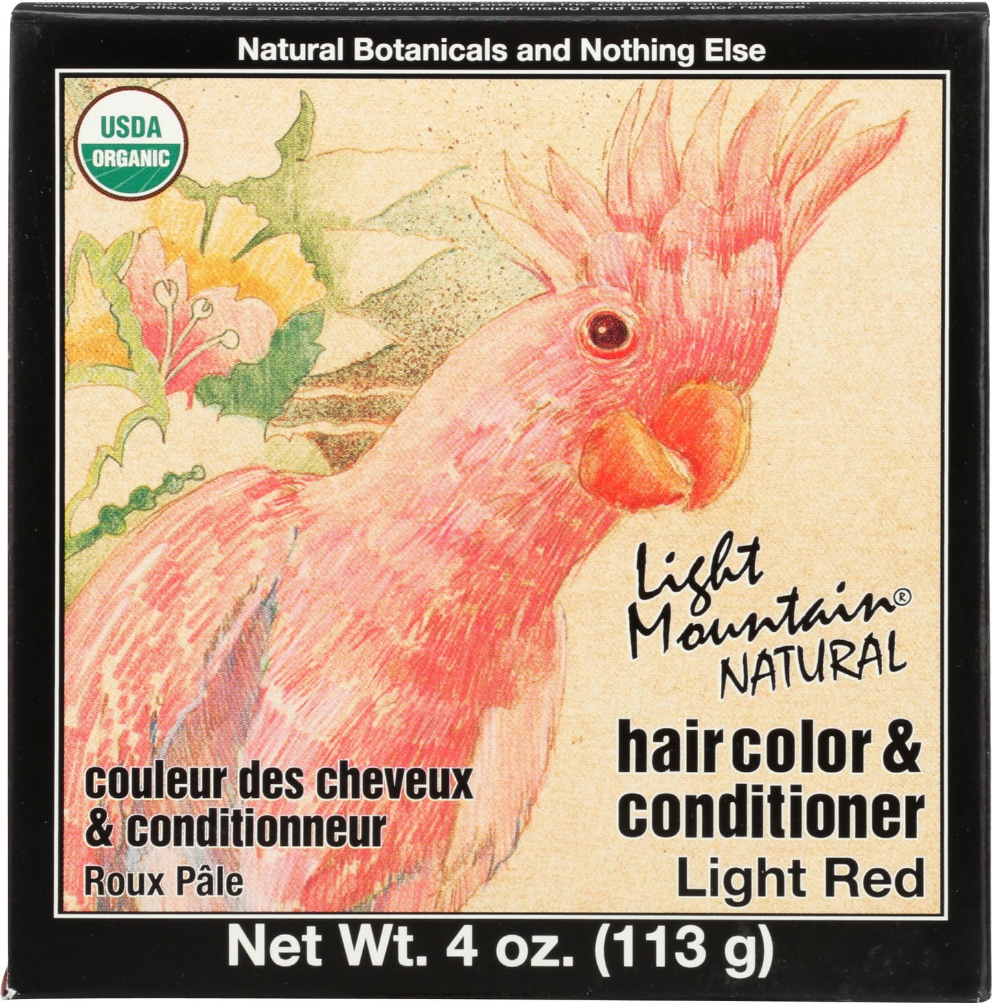 LIGHT MOUNTAIN Organic Strawberry Henna Hair Color, 4 OZ