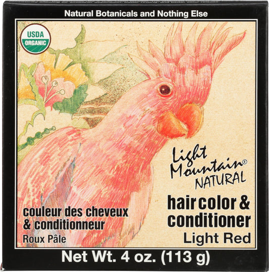 LIGHT MOUNTAIN Organic Strawberry Henna Hair Color, 4 OZ