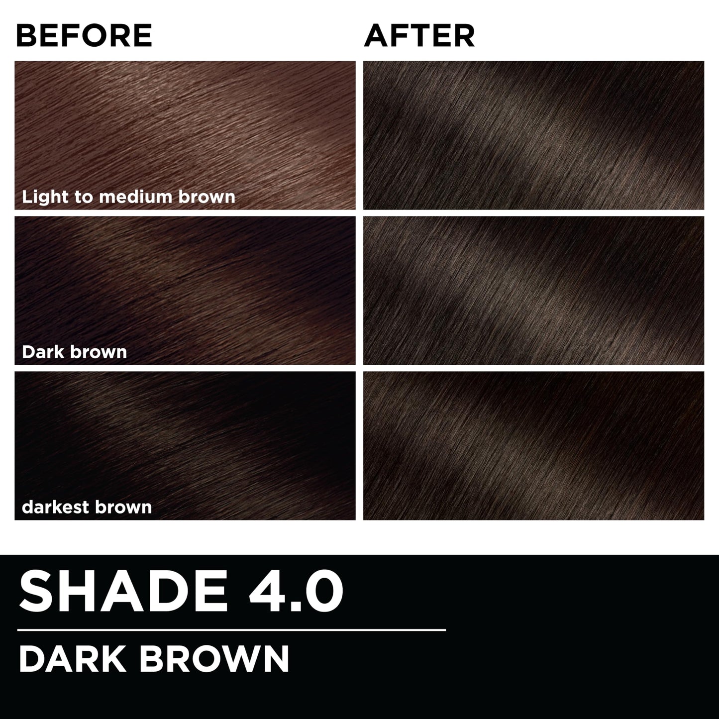 Garnier Olia Hair Color, Ammonia-Free Permanent Hair Dye, Oil-Powered Formula for 100% Gray Coverage and 3x Shinier Hair, Vegan & Cruelty Free, 4.0