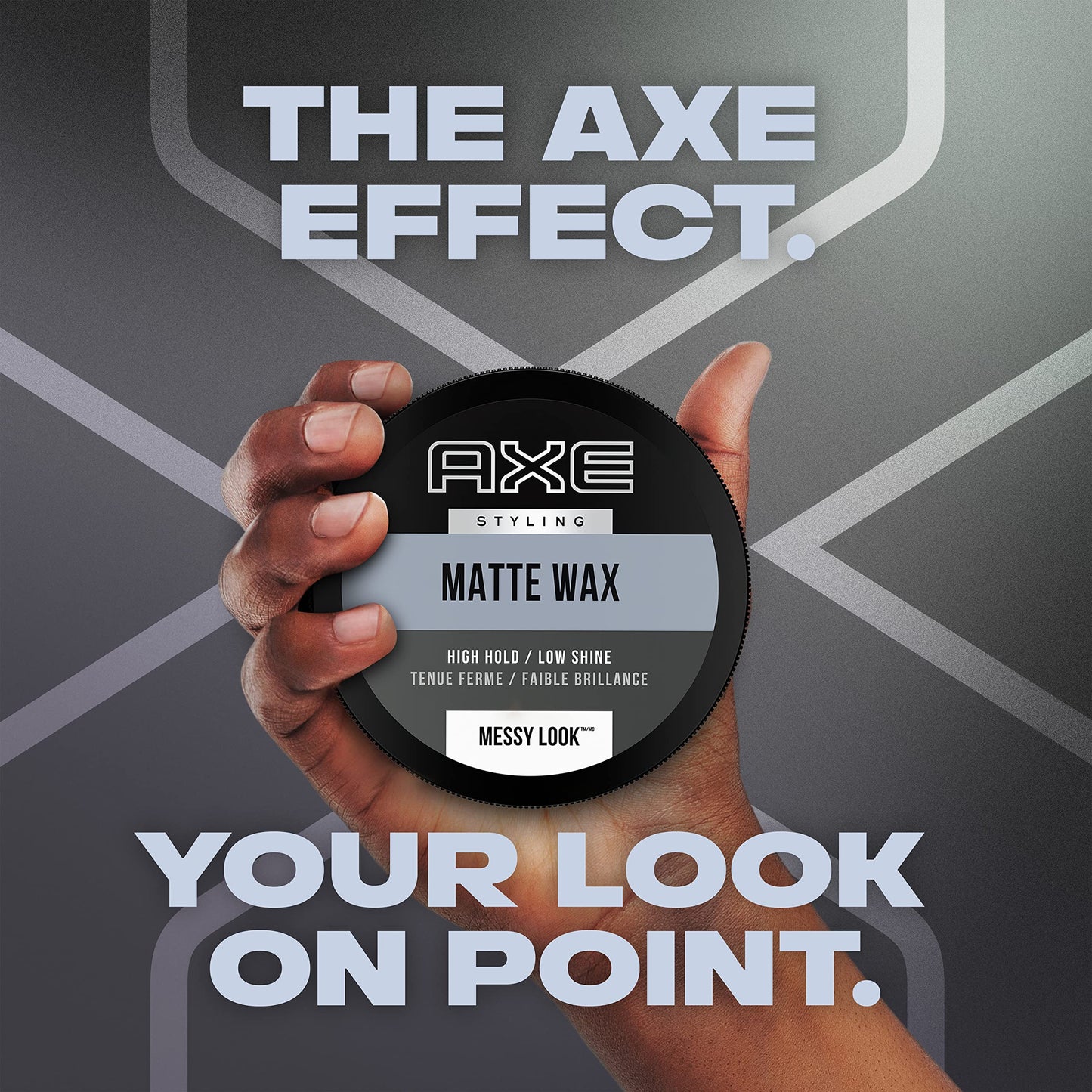 AXE Styling Messy Look Textured Matte Hairstyle Pomade Easy to Use Styling Hair Product 2.64 oz