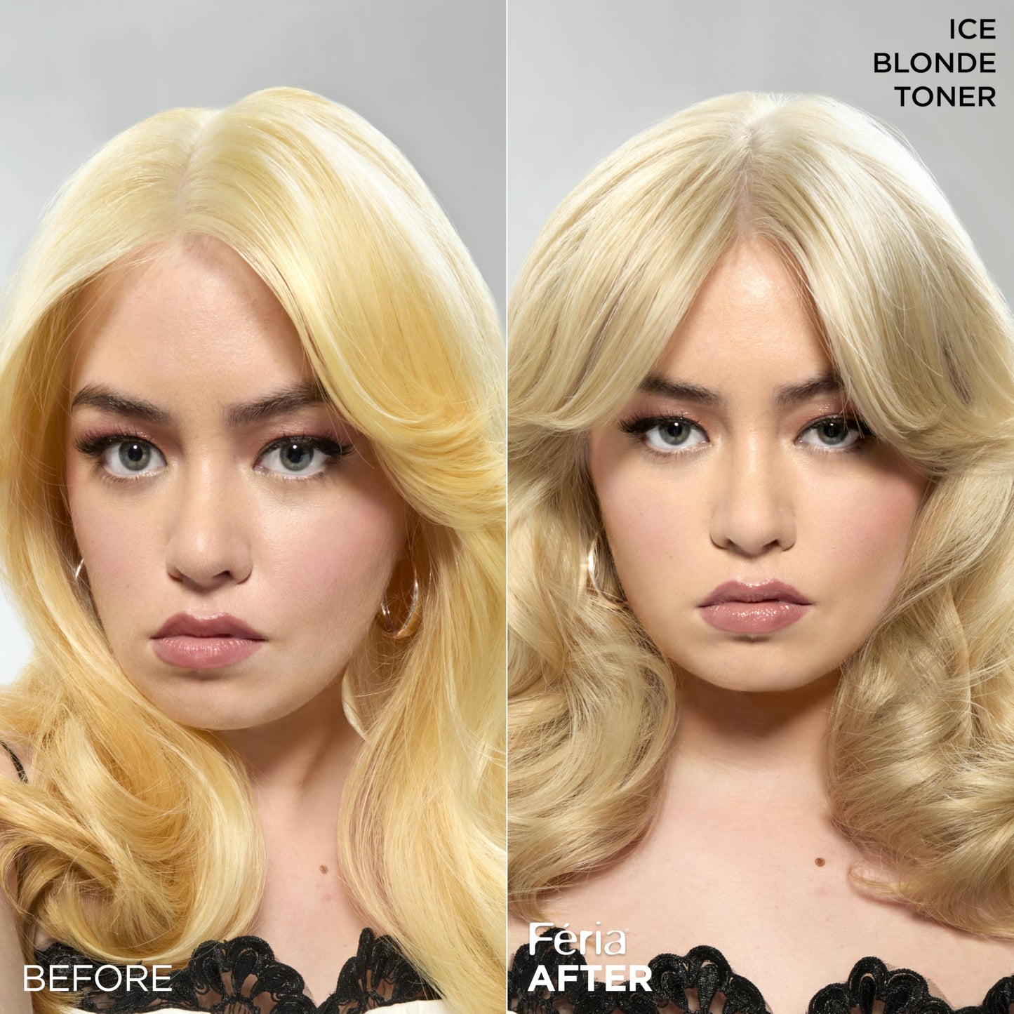 L’Oreal Paris Feria Long-Lasting Anti Brass Power Hair Toner, Ammonia Free Demi Permanent Hair Color, Ice Blonde Hair Toner, 1 Application Beauty and Personal Care L'Oreal Paris