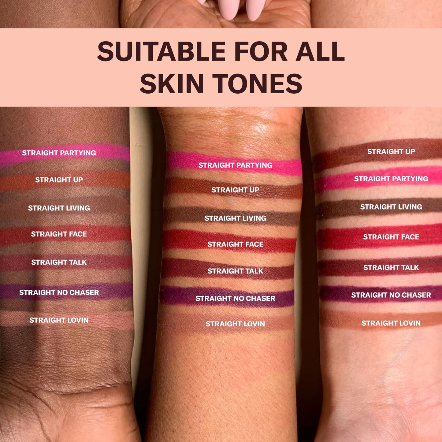 The Lip Bar - Lip Liner, Straight Face (Deep Red) - High Pigment & Super Creamy - Smudge Proof & Water Resistant - Jojoba Oil, Aloe Vera, Coconut Oil