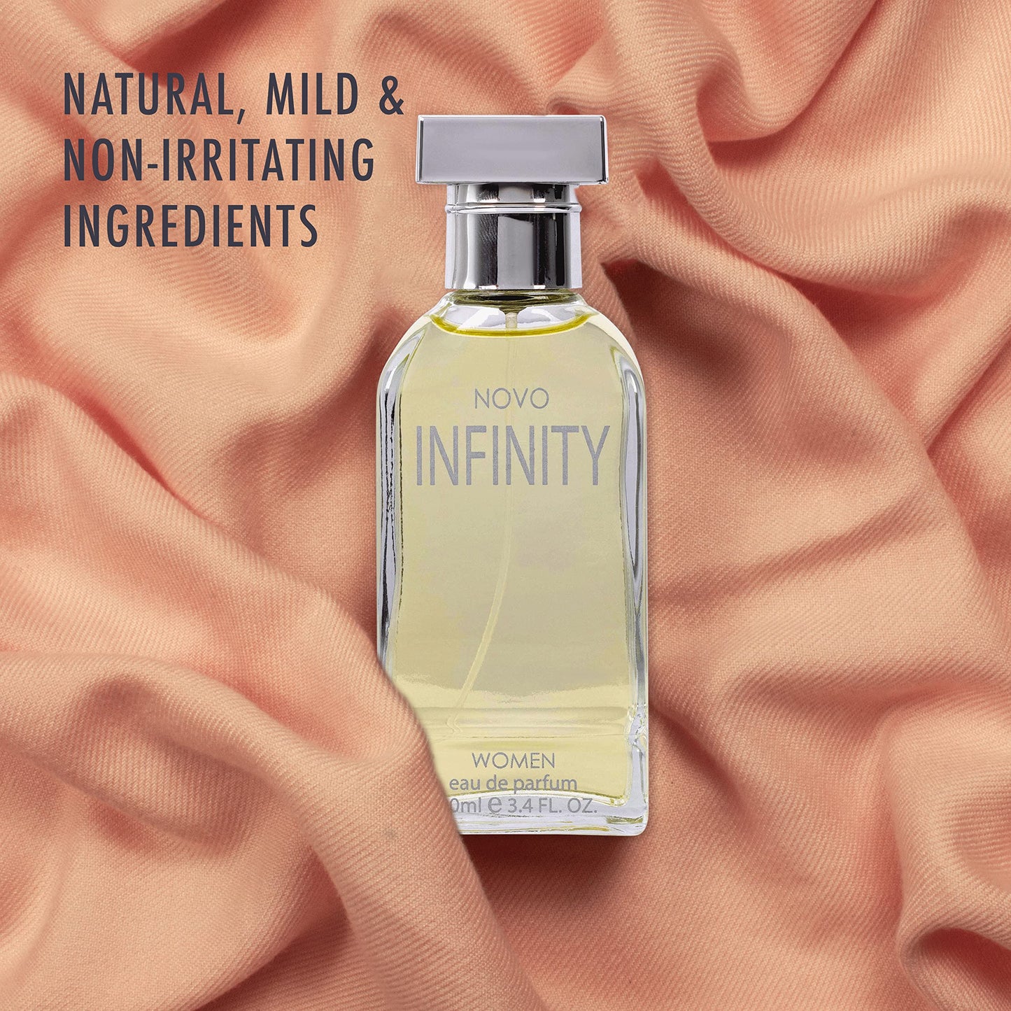 NovoGlow Novo Infinity for Women - 3.4 Fluid Ounce Eau De Parfum Spray for Women - Refreshing Mix of Citrus Floral & Musk Fragrances Smell Fresh All