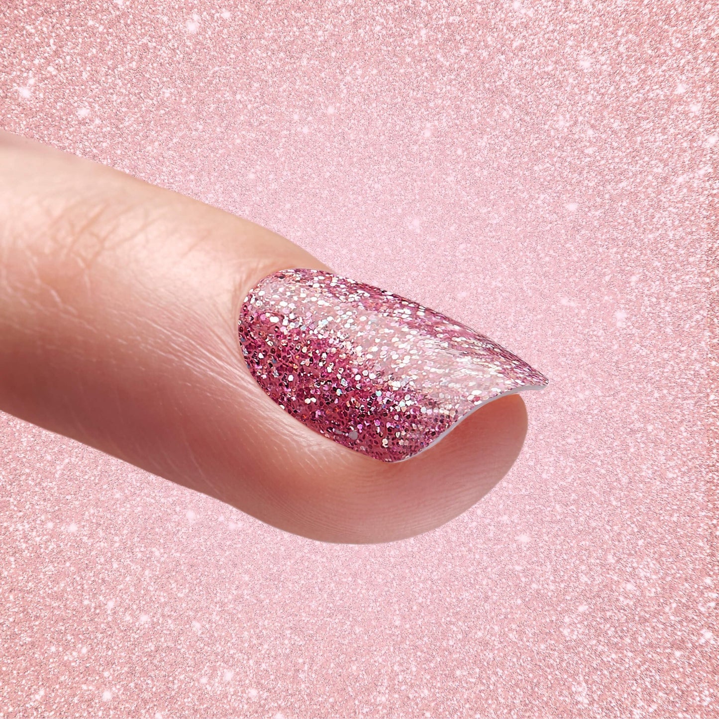 KISS Salon Dip, Dip Powder Nail Kit, Includes 7g Base Gel, 7g Top Gel, 7.5ml Activator, 9g Pink Glitter Dip Powder, Dusting Sponge, Replacement Gel Beauty & Personal Care KISS